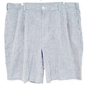Jos. A. Bank Stays Cool Seersucker Shorts Men's 40 Blue White 100% Cotton Summer